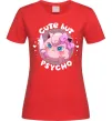Женская футболка Cute but psycho Pokemon Красный фото