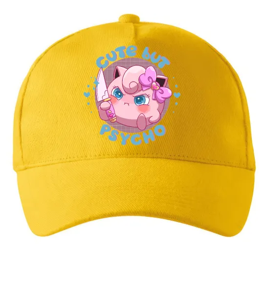 Кепка Cute but psycho Pokemon Солнечно желтый фото