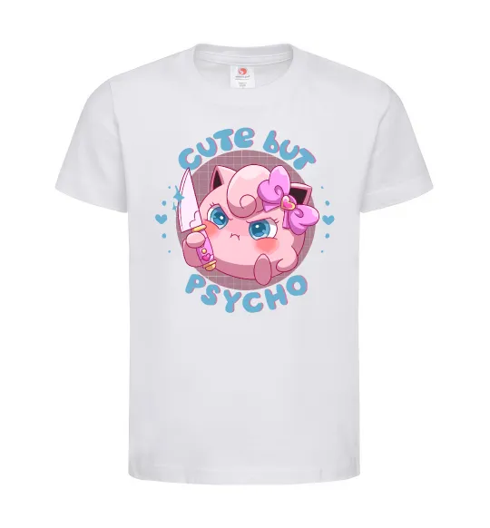 Дитяча футболка Cute but psycho Pokemon Білий фото