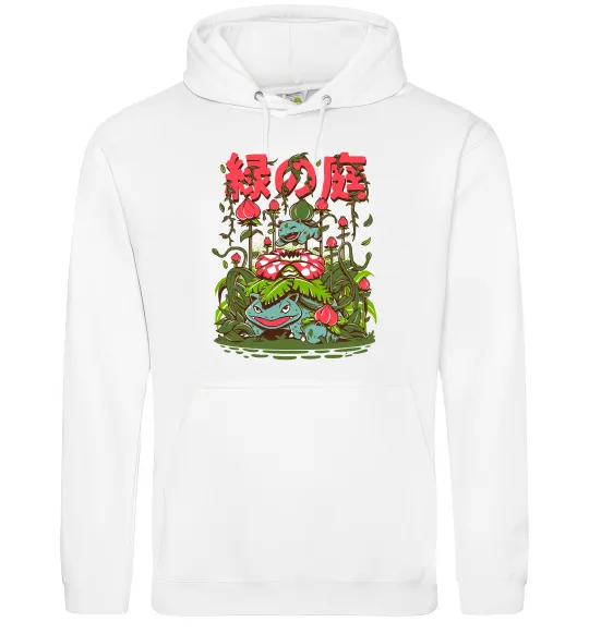 Чоловіча толстовка (худі) Покемони Venusaur Білий фото