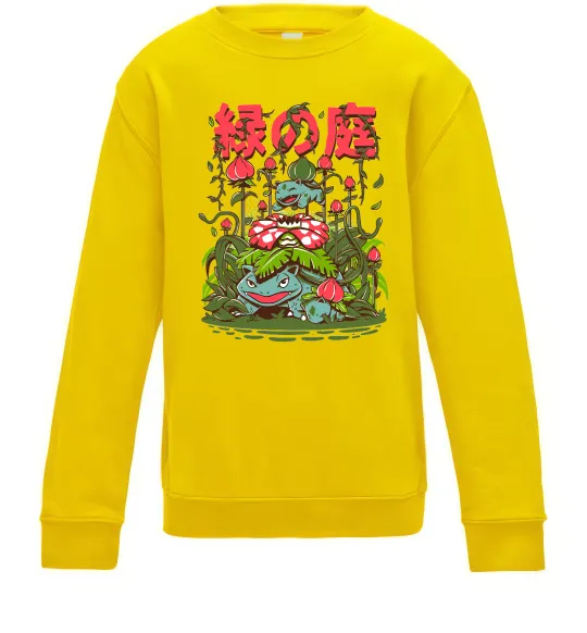 Дитячий світшот Покемони Venusaur Сонячно жовтий фото