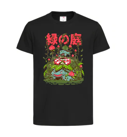 Дитяча футболка Покемони Venusaur Чорний фото