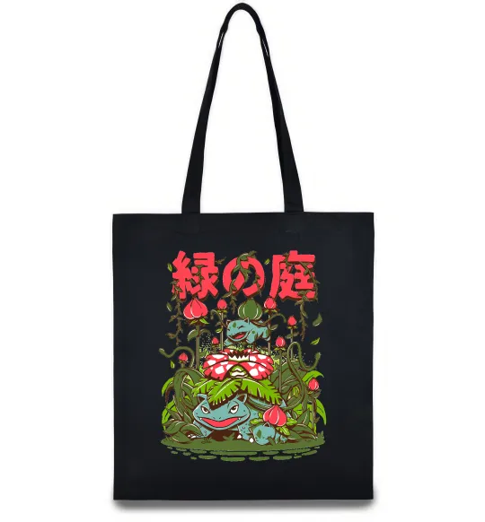 Еко-сумка Покемони Venusaur Чорний фото