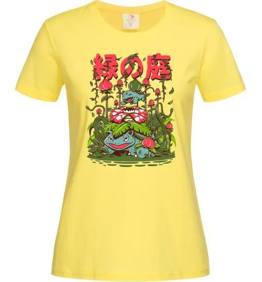Жіноча футболка Покемони Venusaur Лимонний фото