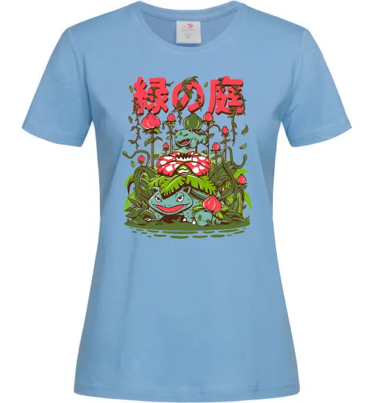 Жіноча футболка Покемони Venusaur Блакитний фото