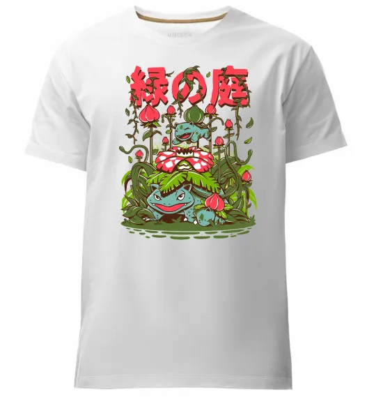 Чоловіча преміум футболка Покемони Venusaur Білий фото