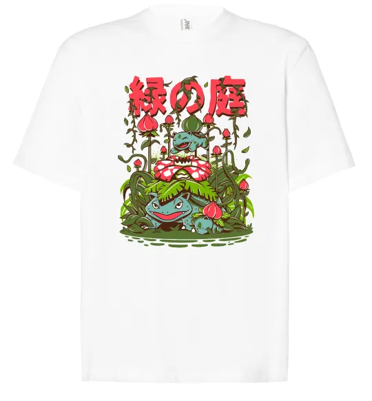 Футболка Оверсайз Покемони Venusaur Білий фото