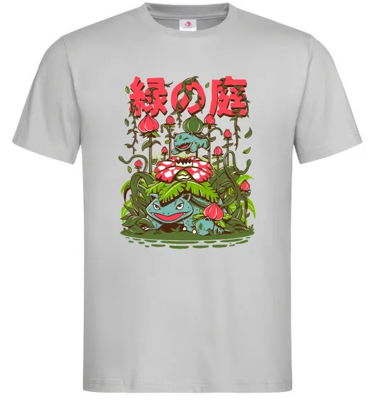 Чоловіча футболка Покемони Venusaur Сірий фото