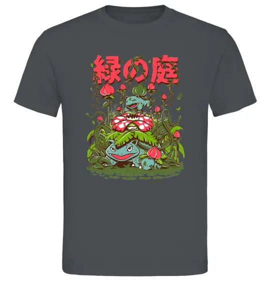 Чоловіча футболка Покемони Venusaur Графіт фото