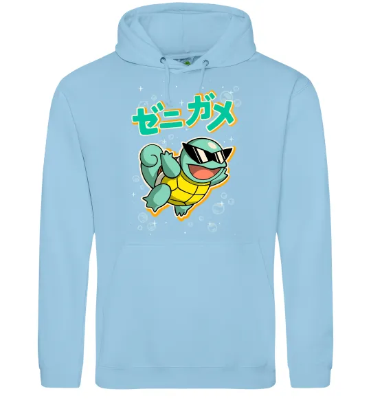 Чоловіча толстовка (худі) Squirtle Блакитний фото