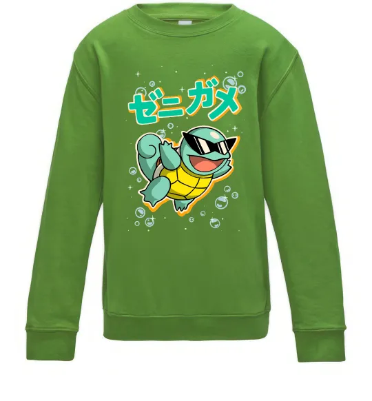 Дитячий світшот Squirtle Лаймовий фото