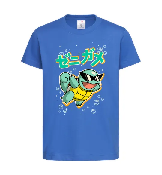 Дитяча футболка Squirtle Яскраво-синій фото