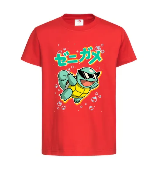 Дитяча футболка Squirtle Червоний фото