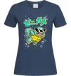Жіноча футболка Squirtle Темно-синій фото