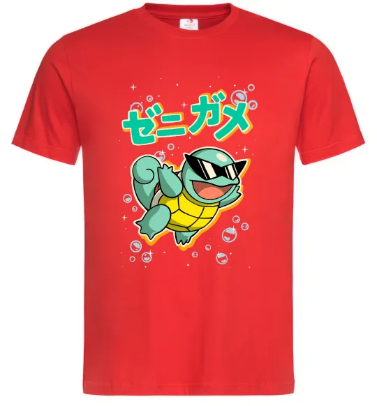 Чоловіча футболка Squirtle Червоний фото
