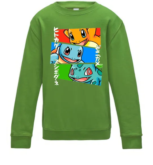 Детский Свитшот Pokemon eyes Лаймовый фото