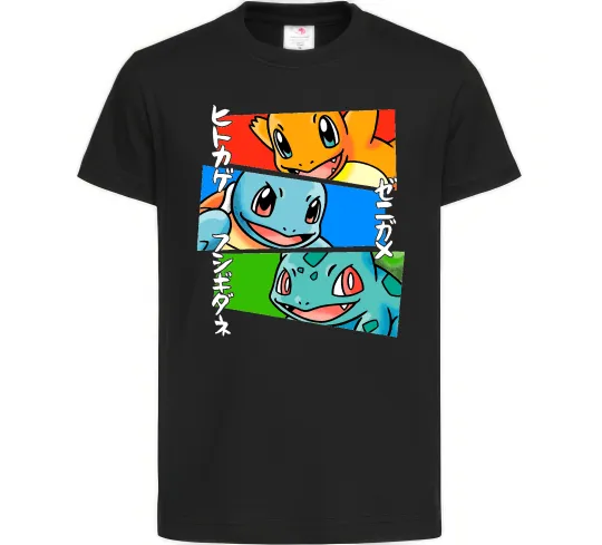 Детская футболка Pokemon eyes Черный фото