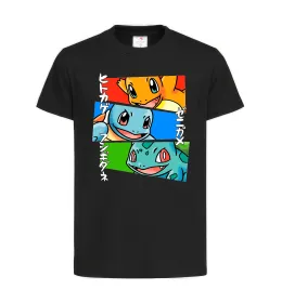 Детская футболка Pokemon eyes Черный фото