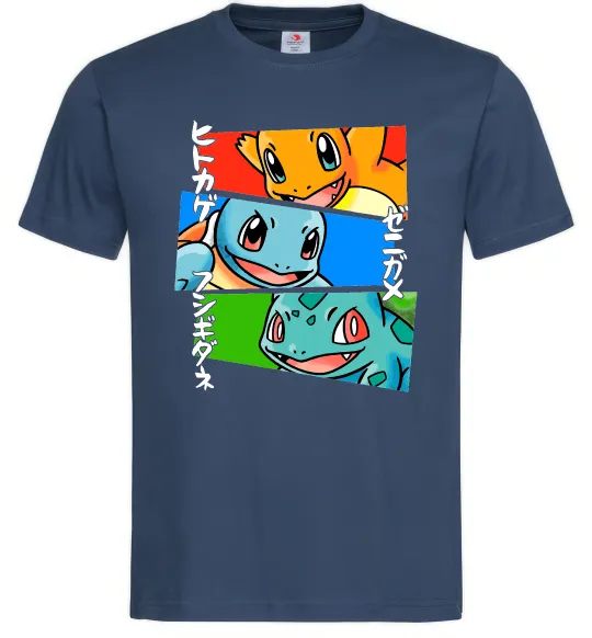 Мужская футболка Pokemon eyes Темно-синий фото