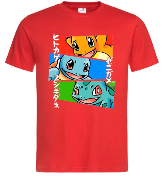 Мужская футболка Pokemon eyes Красный фото
