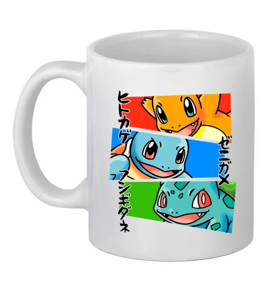 Чашка керамическая Pokemon eyes Белый фото