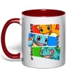 Чашка с цветной ручкой Pokemon eyes Красный Чашка с цветной ручкой Pokemon eyes Красный фото