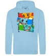 Жіноча толстовка (худі) Pokemon eyes Блакитний фото