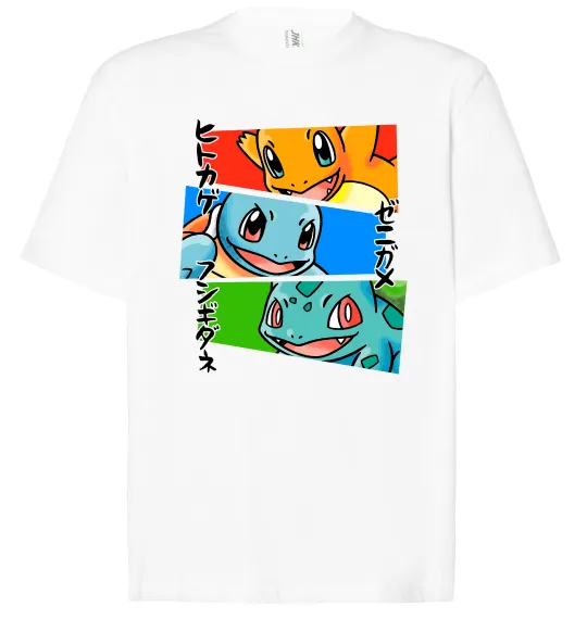 Футболка Оверсайз Pokemon eyes Белый фото