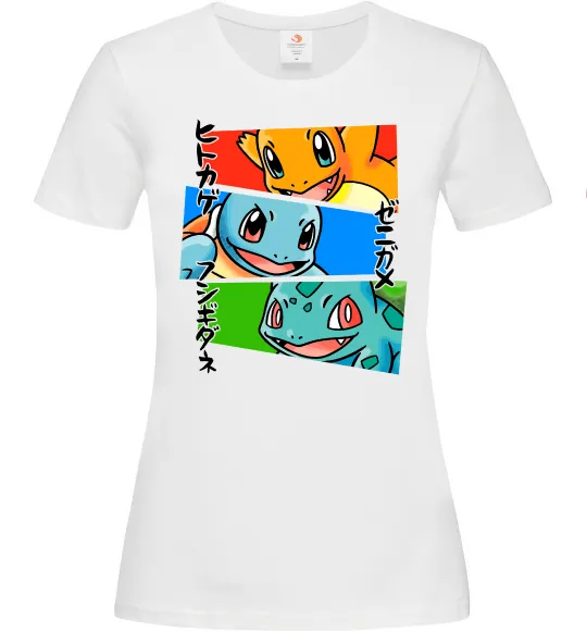 Женская футболка Pokemon eyes Белый фото