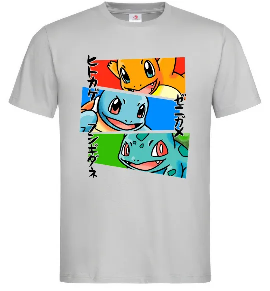 Мужская футболка Pokemon eyes Серый фото