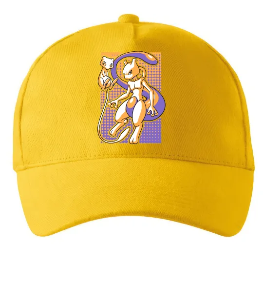 Кепка Mewtwo pokemon Сонячно жовтий фото