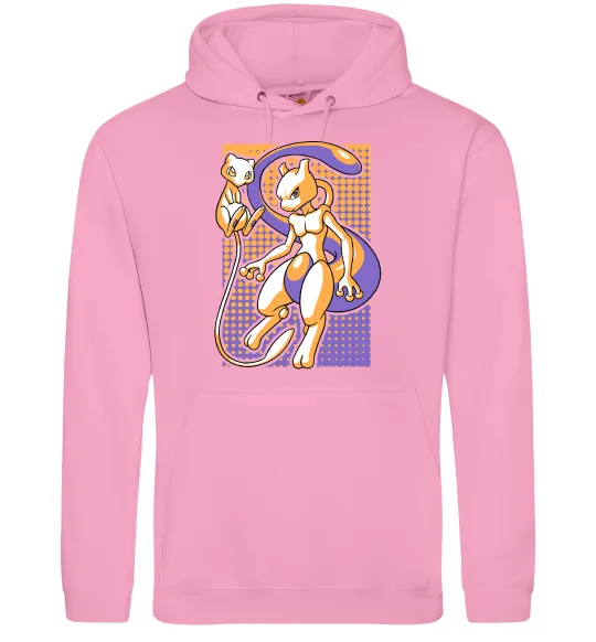 Жіноча толстовка (худі) Mewtwo pokemon Рожевий фото