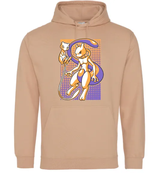 Жіноча толстовка (худі) Mewtwo pokemon Пісочний фото