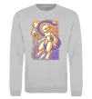 Свитшот Mewtwo pokemon Серый меланж фото
