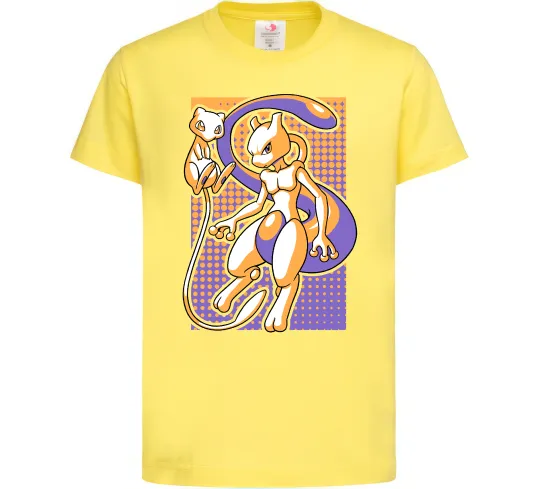 Дитяча футболка Mewtwo pokemon Лимонний фото