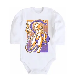 Детский боди Mewtwo pokemon Белый фото