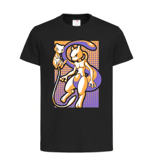 Детская футболка Mewtwo pokemon Черный фото