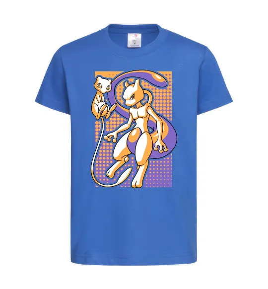 Детская футболка Mewtwo pokemon Ярко-синий фото