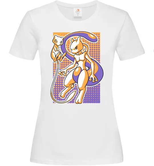 Жіноча футболка Mewtwo pokemon Білий фото