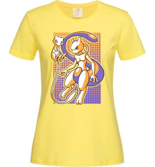 Жіноча футболка Mewtwo pokemon Лимонний фото
