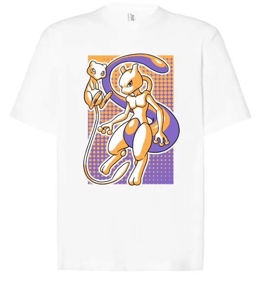 Футболка Оверсайз Mewtwo pokemon Білий фото