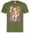 Чоловіча футболка Mewtwo pokemon Оливковий фото