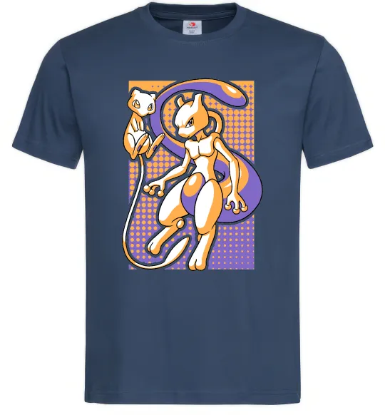 Чоловіча футболка Mewtwo pokemon Темно-синій фото