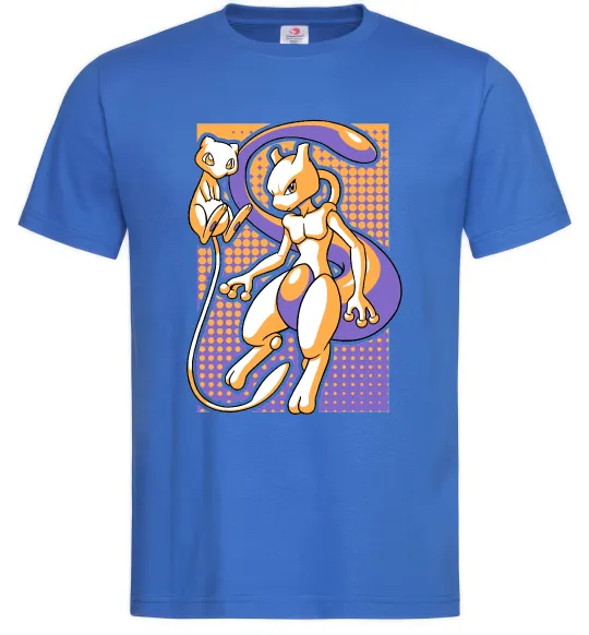 Чоловіча футболка Mewtwo pokemon Яскраво-синій фото