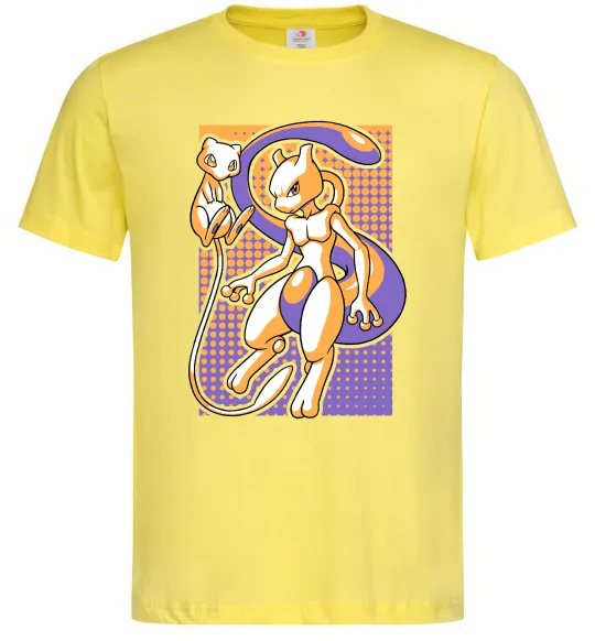 Чоловіча футболка Mewtwo pokemon Лимонний фото