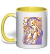 Чашка з кольоровою ручкою Mewtwo pokemon Лимонний фото