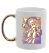 Чашка з кольоровою ручкою Mewtwo pokemon Золото фото