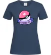 Женская футболка Pokeball I choose you Темно-синий фото