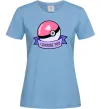 Женская футболка Pokeball I choose you Голубой фото