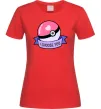Женская футболка Pokeball I choose you Красный фото